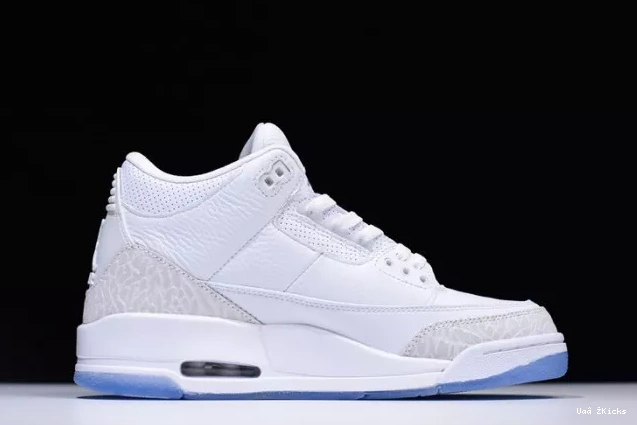 EyeCatching 428 Jordan Retro 3 136064-111 Triple Air White 0902